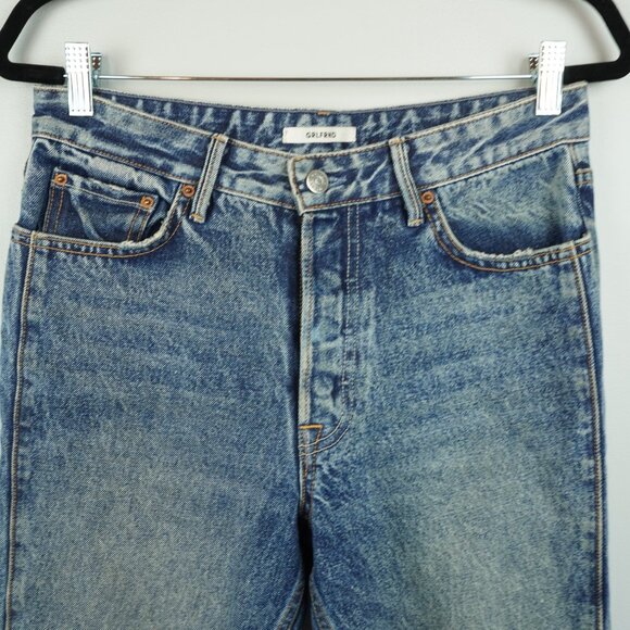 GRLFRND Karolina Ride It Tapered Leg High Rise Button Fly‎ Jeans Size 28 - Picture 4 of 12